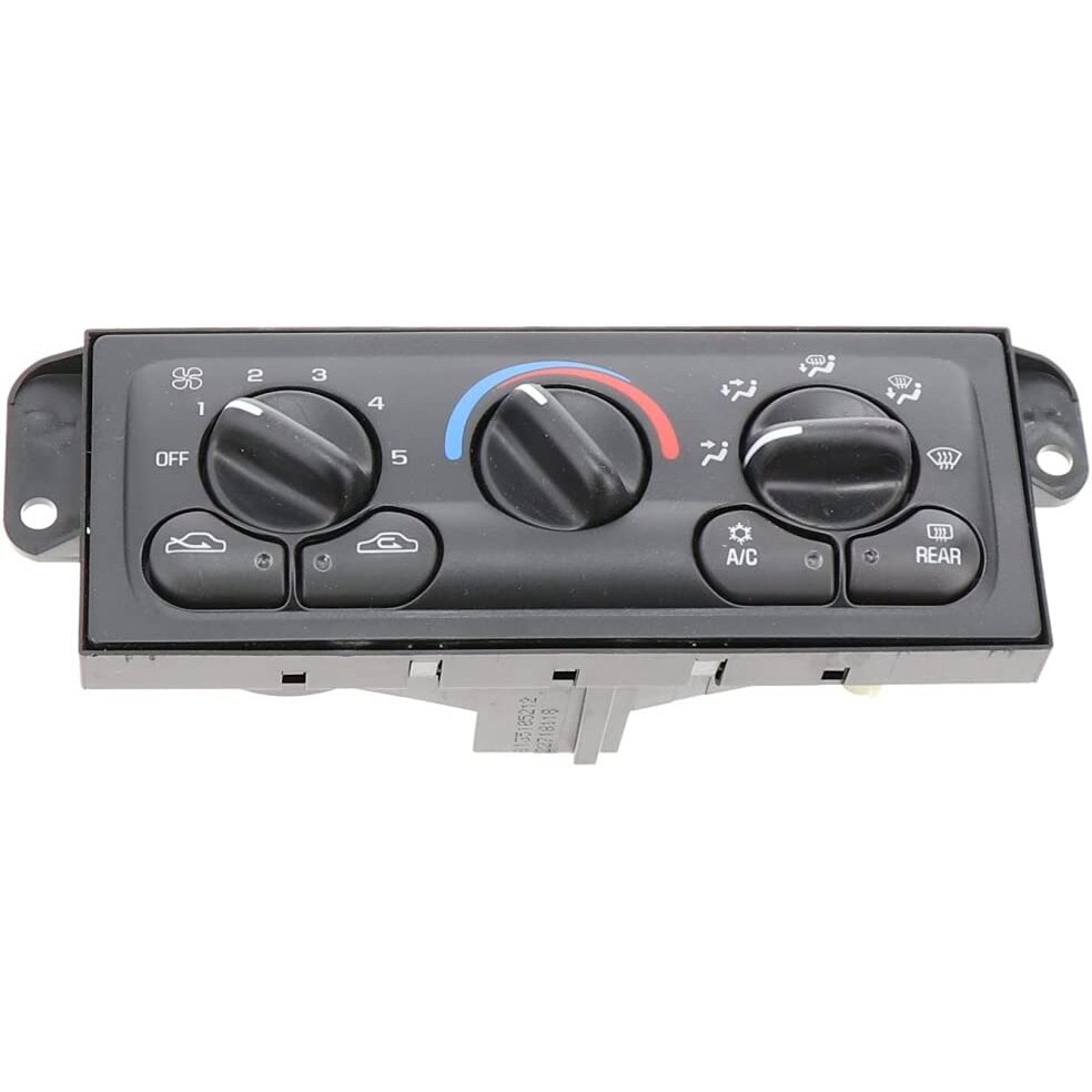 GM Genuine Parts 15-72846 Heating and Air Conditioning Control Panel with Rear Window Defogger Switch